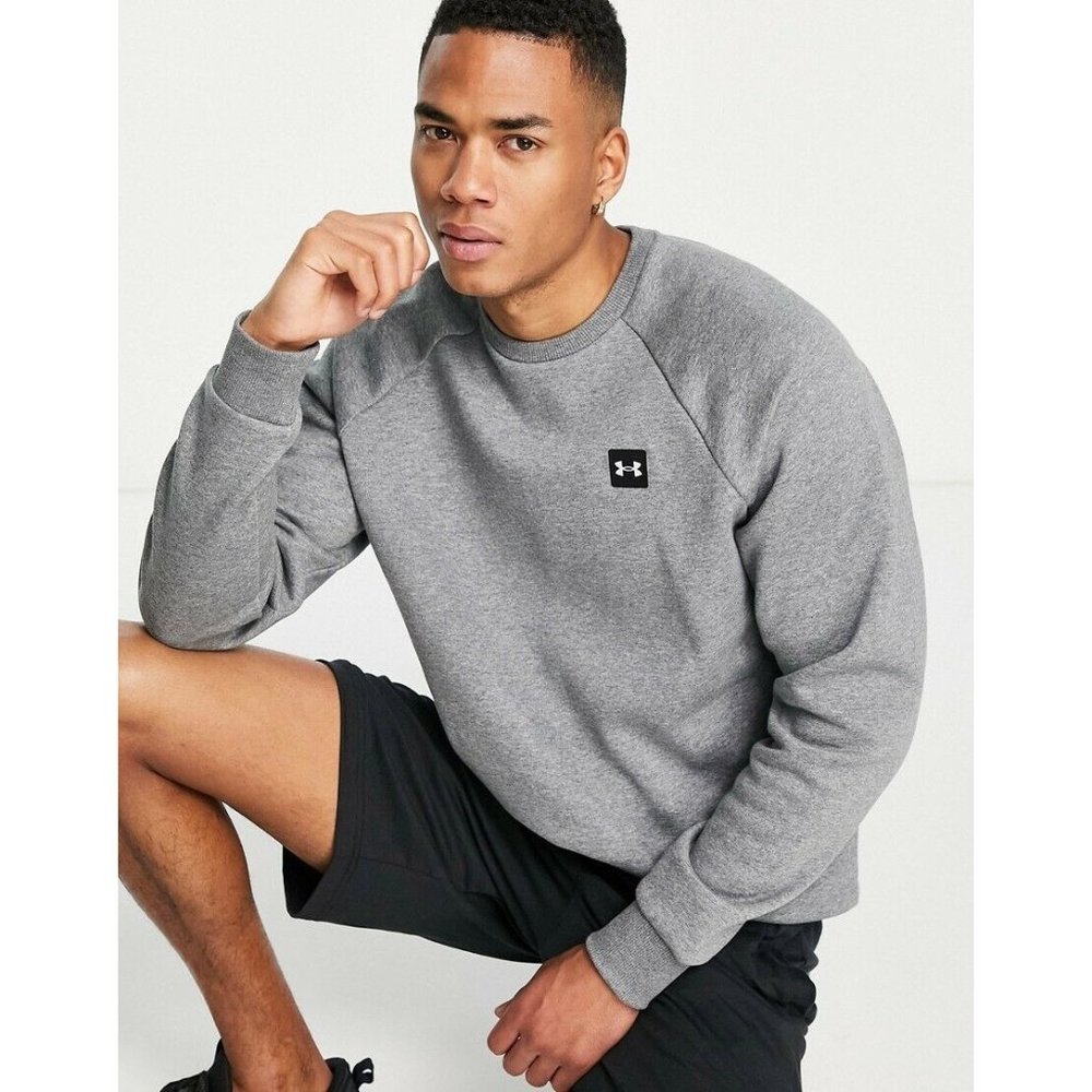 Under Armour Men's Rival Fleece Crew Sweatshirt New Gray L